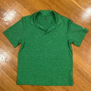 CHAMPION GOLF SHIRT GREEN/WHITE PRINT FOR BOYS